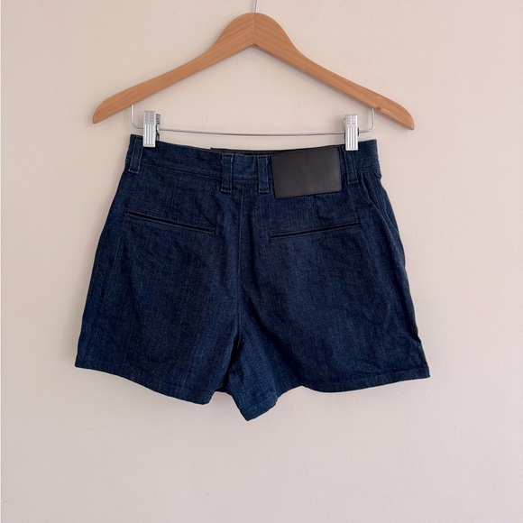 Rag & Bone Brandon Shorts – Dark Indigo, Silver Snaps, Size 2 - Picture 3 of 8